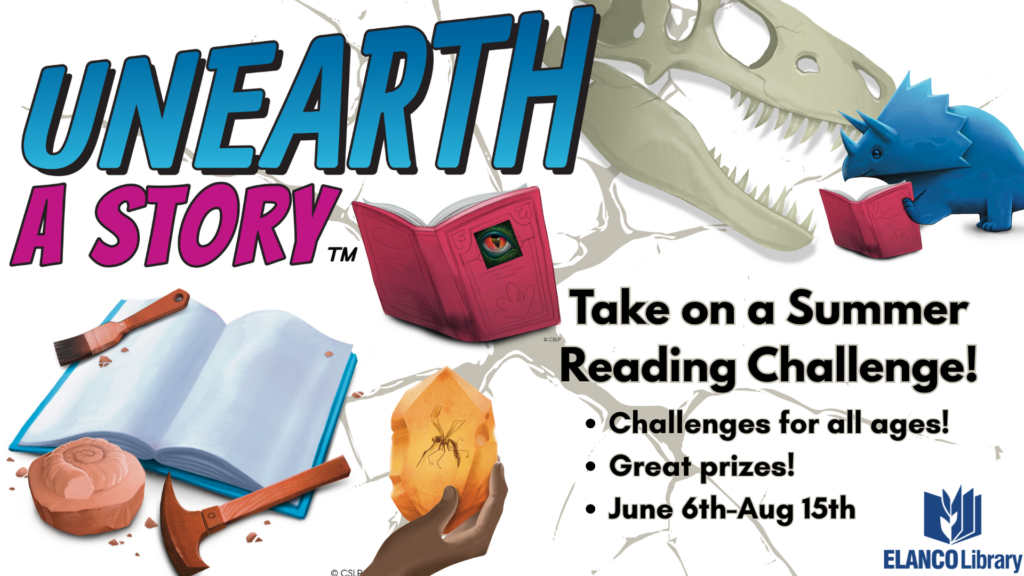Summer Reading from June 6 - August 15. Challenges for all ages with great prizes!