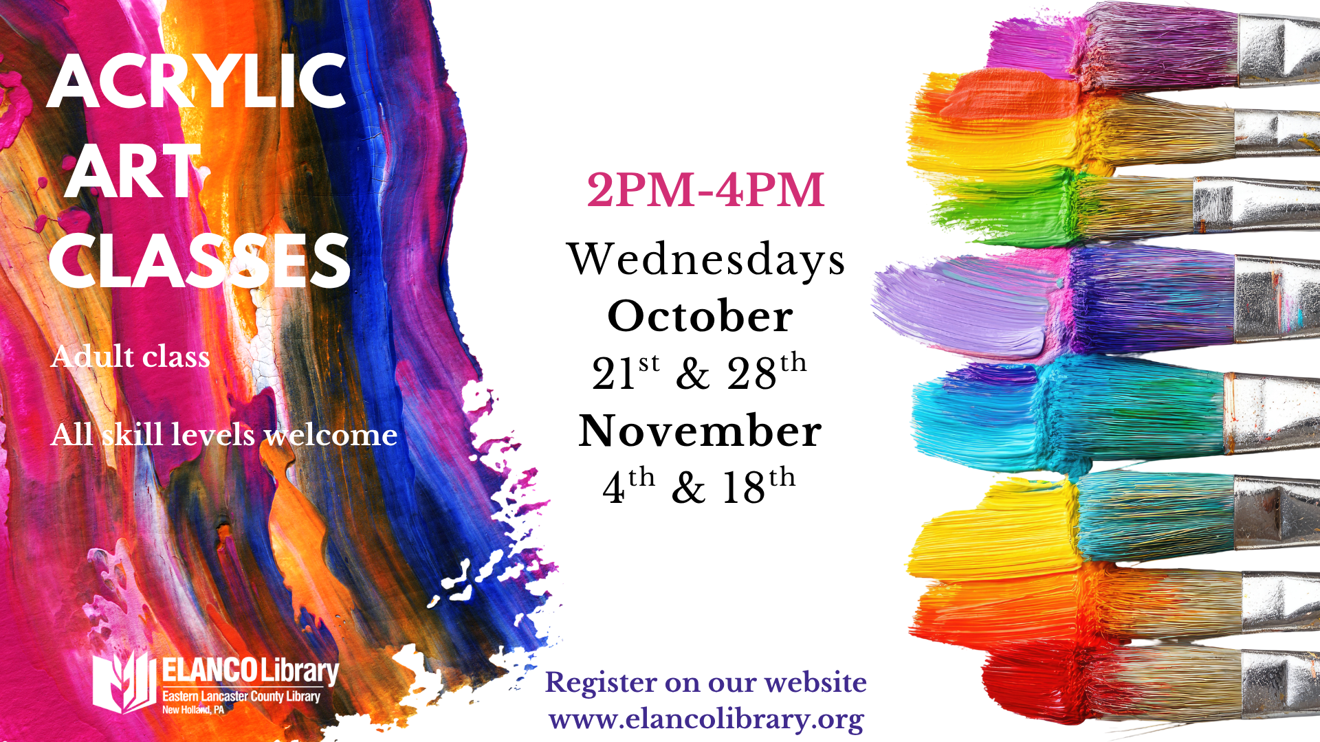 Acrylic Art Class Wed 2-4
